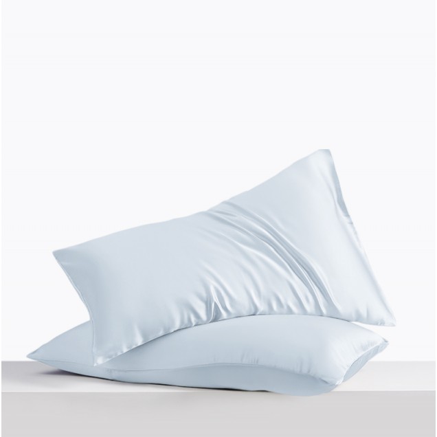 Alice Blue Envelope 22 Momme Mulberry Silk Pillowcase UK