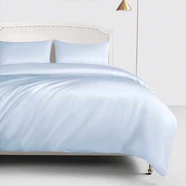 Baby Blue 22 Momme Mulberry Silk Duvet Cover UK