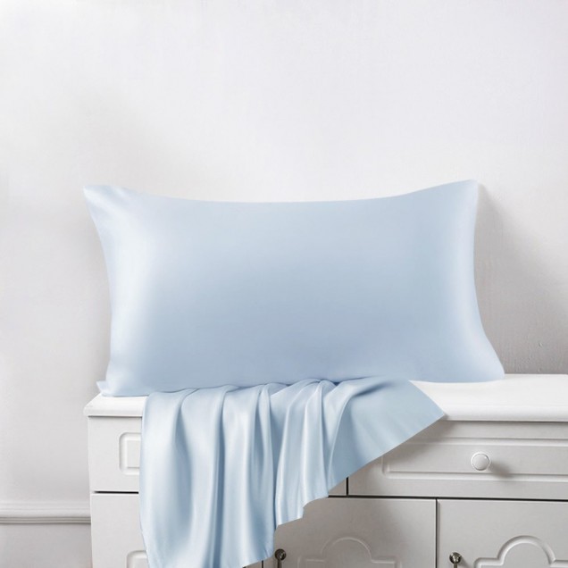 Baby Blue Envelope 22 Momme Mulberry Silk Pillowcase UK