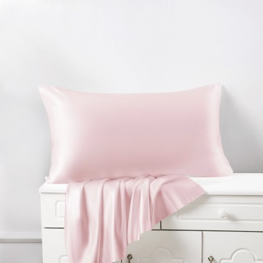 Baby Pink 22 Momme Mulberry Silk Pillowcase with Hidden Zipper UK