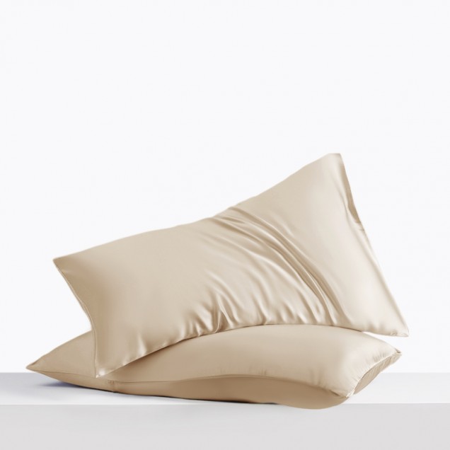 Beige Envelope 22 Momme Mulberry Silk Pillowcase UK