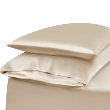 Beige Envelope 22 Momme Mulberry Silk Pillowcase UK