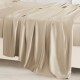 Beige 22 Momme Mulberry Silk Sheet Set UK