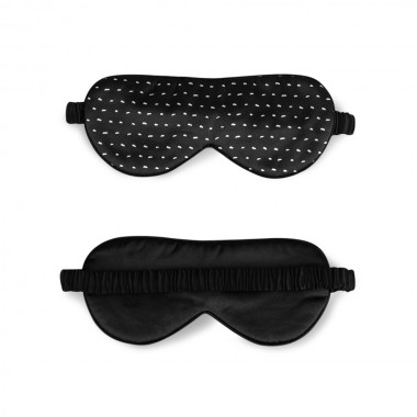 Black Dot Silk Sleep Mask UK