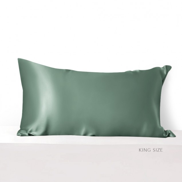 Celadon Green Envelope 22 Momme Mulberry Silk Pillowcase UK