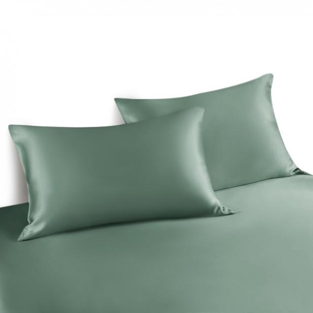 Celadon Green Envelope 22 Momme Mulberry Silk Pillowcase UK