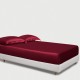 Claret 22 Momme Mulberry Silk Fitted Sheet UK