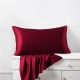 Claret Envelope 22 Momme Mulberry Silk Pillowcase UK