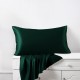 Dark Green Envelope 22 Momme Mulberry Silk Pillowcase UK