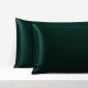 Dark Green Envelope 22 Momme Mulberry Silk Pillowcase UK