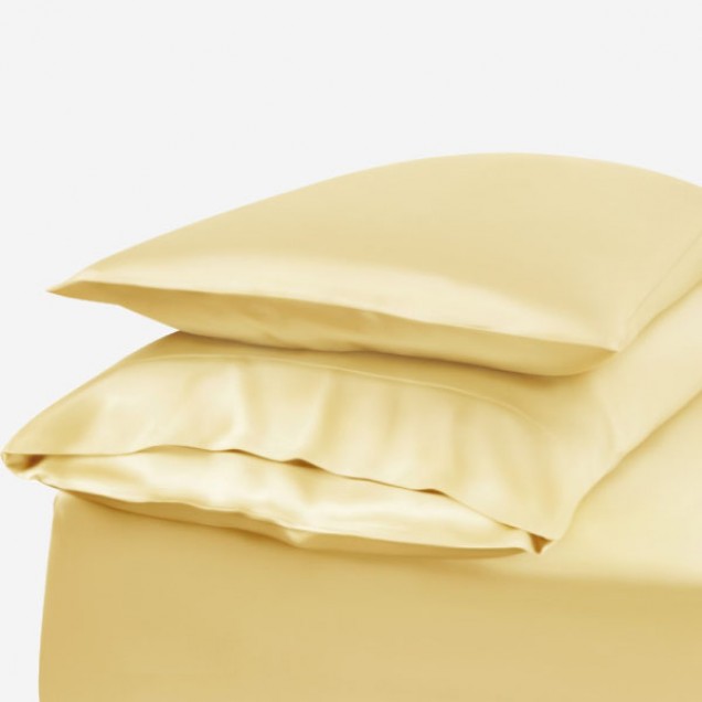 Gold Envelope 22 Momme Mulberry Silk Pillowcase UK