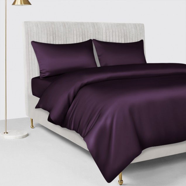 Grape 22 Momme Mulberry Silk Duvet Cover UK