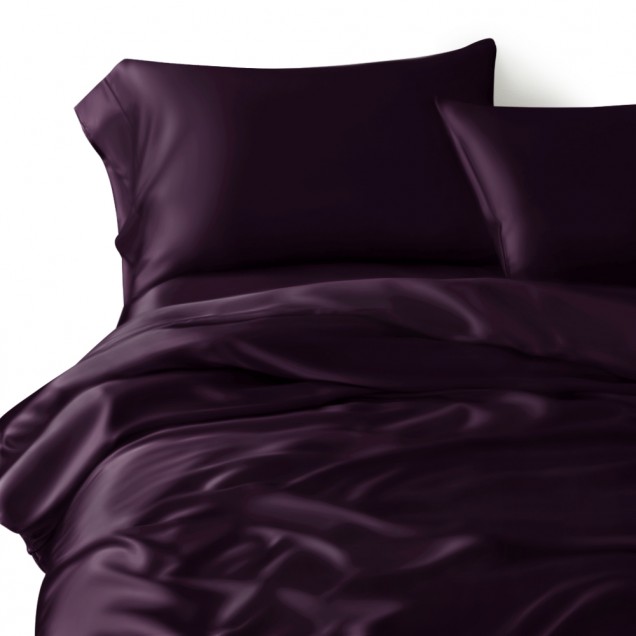 Grape 22 Momme Mulberry Silk Duvet Cover UK