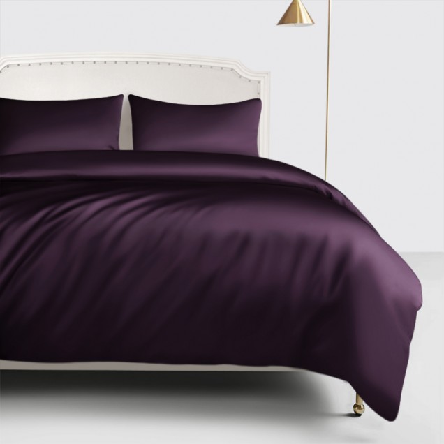 Grape 22 Momme Mulberry Silk Duvet Cover UK