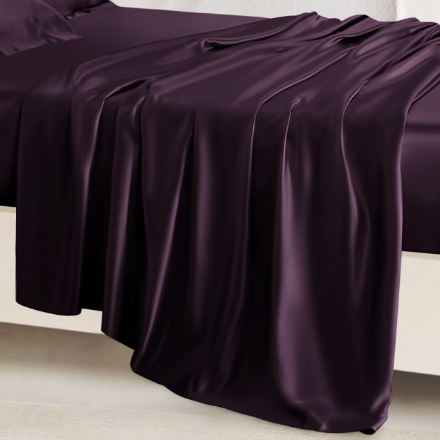 Grape 22 Momme Mulberry Silk Sheet Set UK