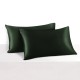 Hunter Green 22 Momme Mulberry Silk Pillowcase with Hidden Zipper UK