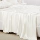 Ivory 22 Momme Mulberry Silk Flat Sheet UK