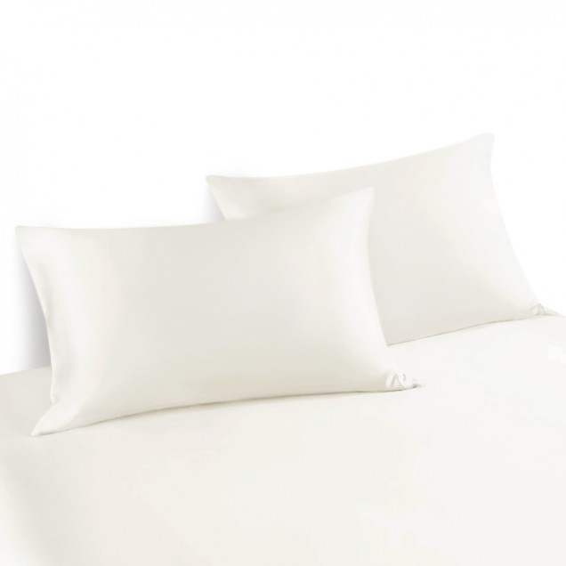 Ivory Envelope 22 Momme Mulberry Silk Pillowcase UK