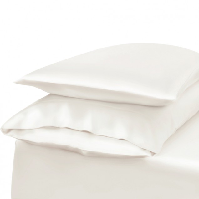 Ivory Envelope 22 Momme Mulberry Silk Pillowcase UK