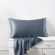 Misty Blue Envelope 22 Momme Mulberry Silk Pillowcase UK