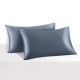 Misty Blue 22 Momme Mulberry Silk Pillowcase with Hidden Zipper UK