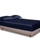 Navy 22 Momme Mulberry Silk Fitted Sheet UK