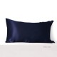 Navy 22 Momme Mulberry Silk Pillowcase with Hidden Zipper UK