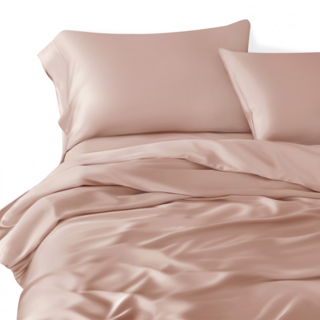 Pearl Pink 22 Momme Mulberry Silk Duvet Cover UK