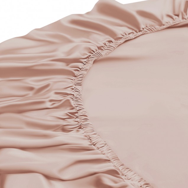 Pearl Pink 22 Momme Mulberry Silk Fitted Sheet UK