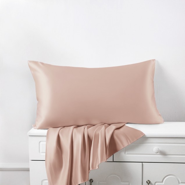 Pearl Pink Envelope 22 Momme Mulberry Silk Pillowcase UK