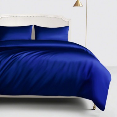 Royal Blue 22 Momme Mulberry Silk Duvet Cover UK