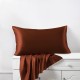 Rust Red Envelope 22 Momme Mulberry Silk Pillowcase UK