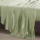 Sage Green 22 Momme Mulberry Silk Flat Sheet UK