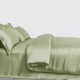 Sage Green 3 PCS 22 Momme Mulberry Silk Duvet Cover Set UK