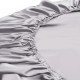 Silver 22 Momme Mulberry Silk Fitted Sheet UK