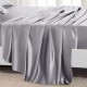 Silver 22 Momme Mulberry Silk Flat Sheet UK