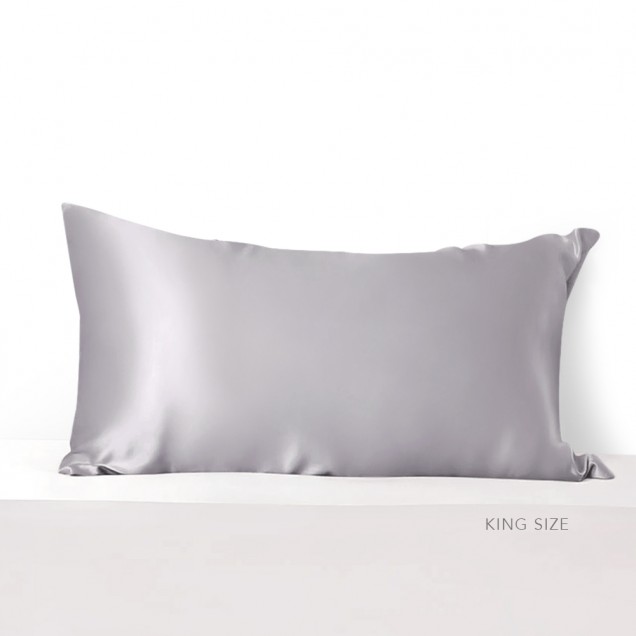 Silver Envelope 22 Momme Mulberry Silk Pillowcase UK