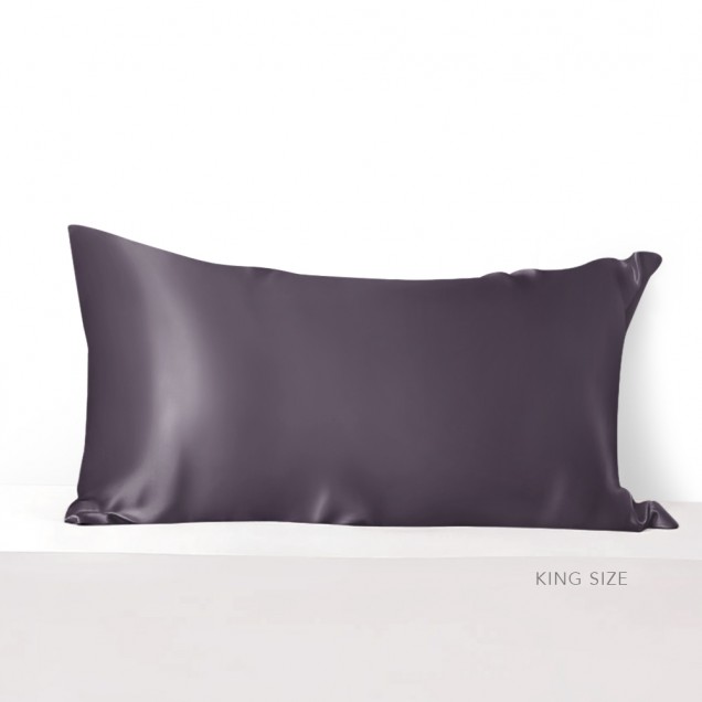 Slate Gray Envelope 22 Momme Mulberry Silk Pillowcase UK