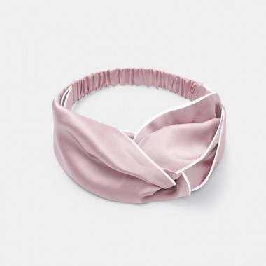 Suede Rose & Ivory Silk Headband UK