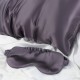 Two Piece Silk Gift Set Slate Gray Pillowcase & Eye Mask UK